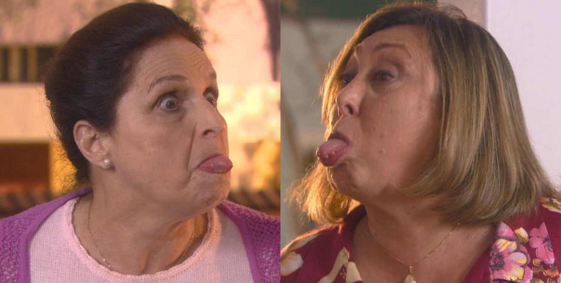 Mira Haar e Bárbara Brunno como as rivais Nina e Fiorina em Cúmplices de um Resgate (Divulgação / SBT)
