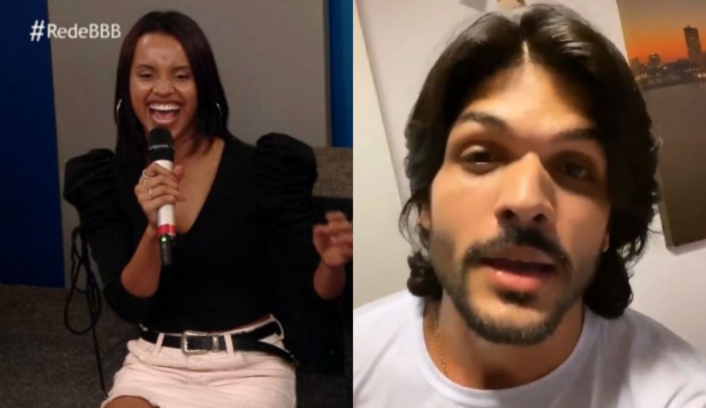 Gleici Damasceno e Lucas Fernandes, ex-participantes do BBB
