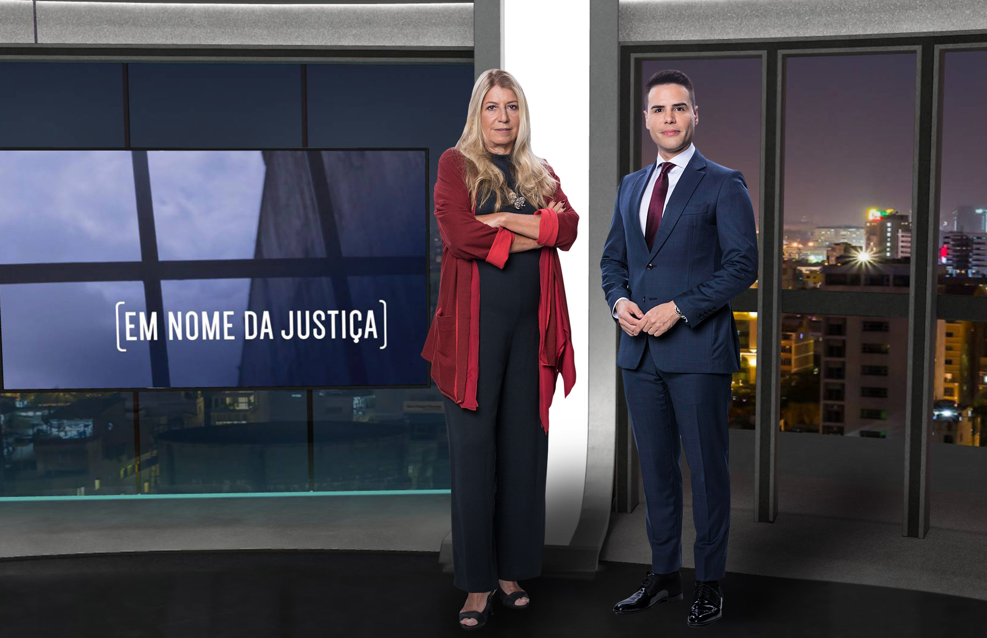 Ilana Cazy e Luiz Bacci, em Em Nome da Justiça