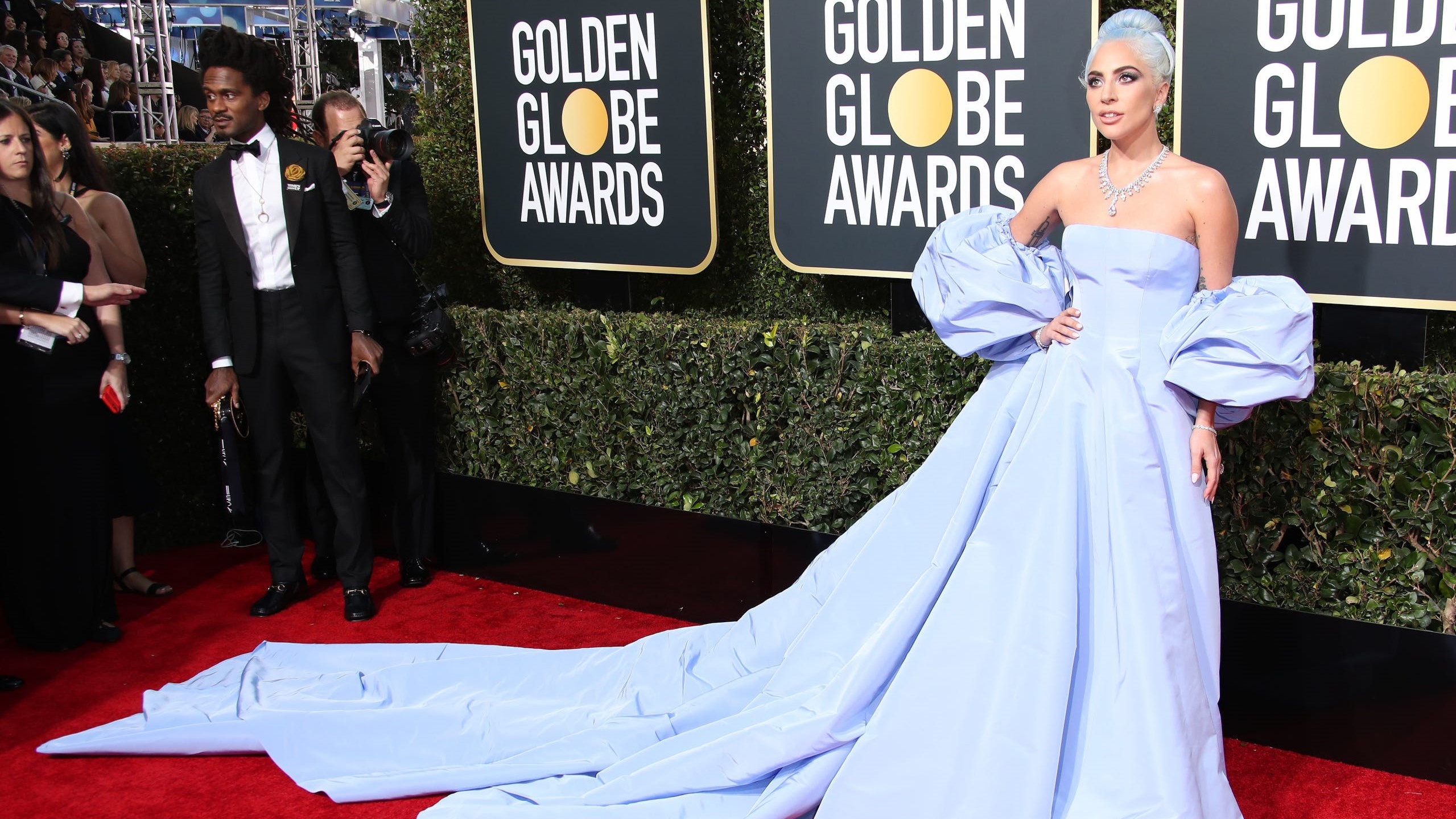 Lady Gaga no Tapete Vermelho do Globo de Ouro 2019