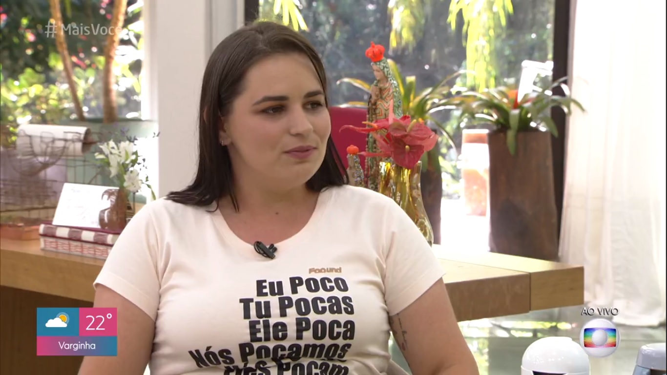 Paola, participante do Jogo de Panelas, do Mais Você