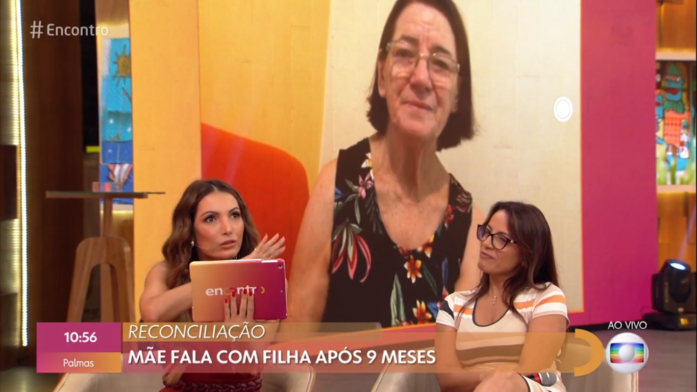 Patrícia Poeta e convidada do Encontro com Fátima Bernardes