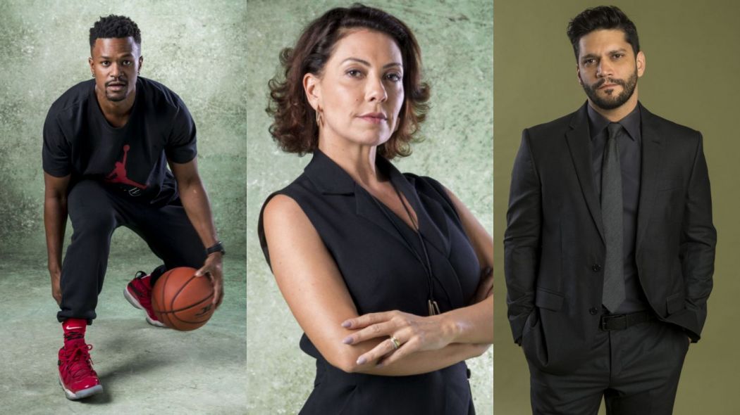 Ramon (David Junior), Nana (Fabiula Nascimento) e Diogo (Armando Babaioff) de Bom Sucesso
