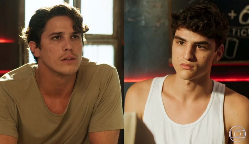 Rui (Romulo Arantes Neto) e Tatto (Caian Zattar) de Malhação - Toda Forma de Amar