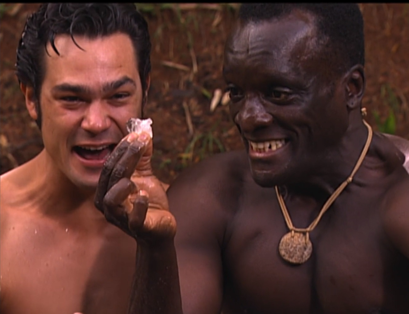 Henrique (Gabriel Gracindo) e Bernardo (Christovam Neto) em A Escrava Isaura