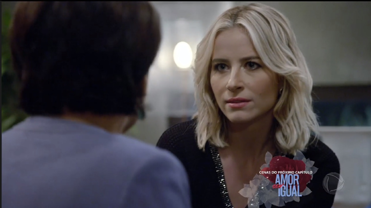 Fernanda (Bárbara França) decide investigar Tobias (Thiago Rodrigues) na empresa