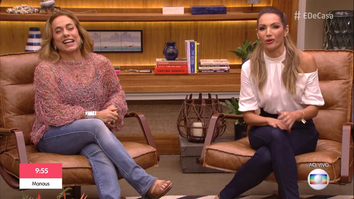 Cissa Guimarães e Patrícia Poeta no É De Casa