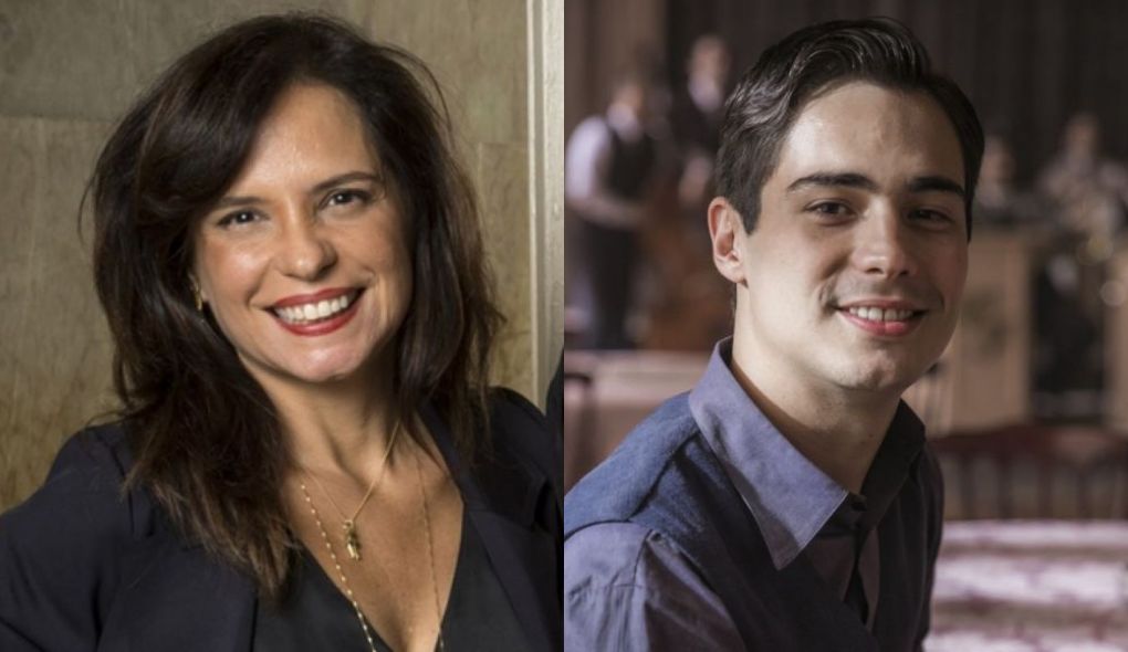 Angela Chaves, autora de Éramos Seis, e Carlos (Danilo Mesquita)