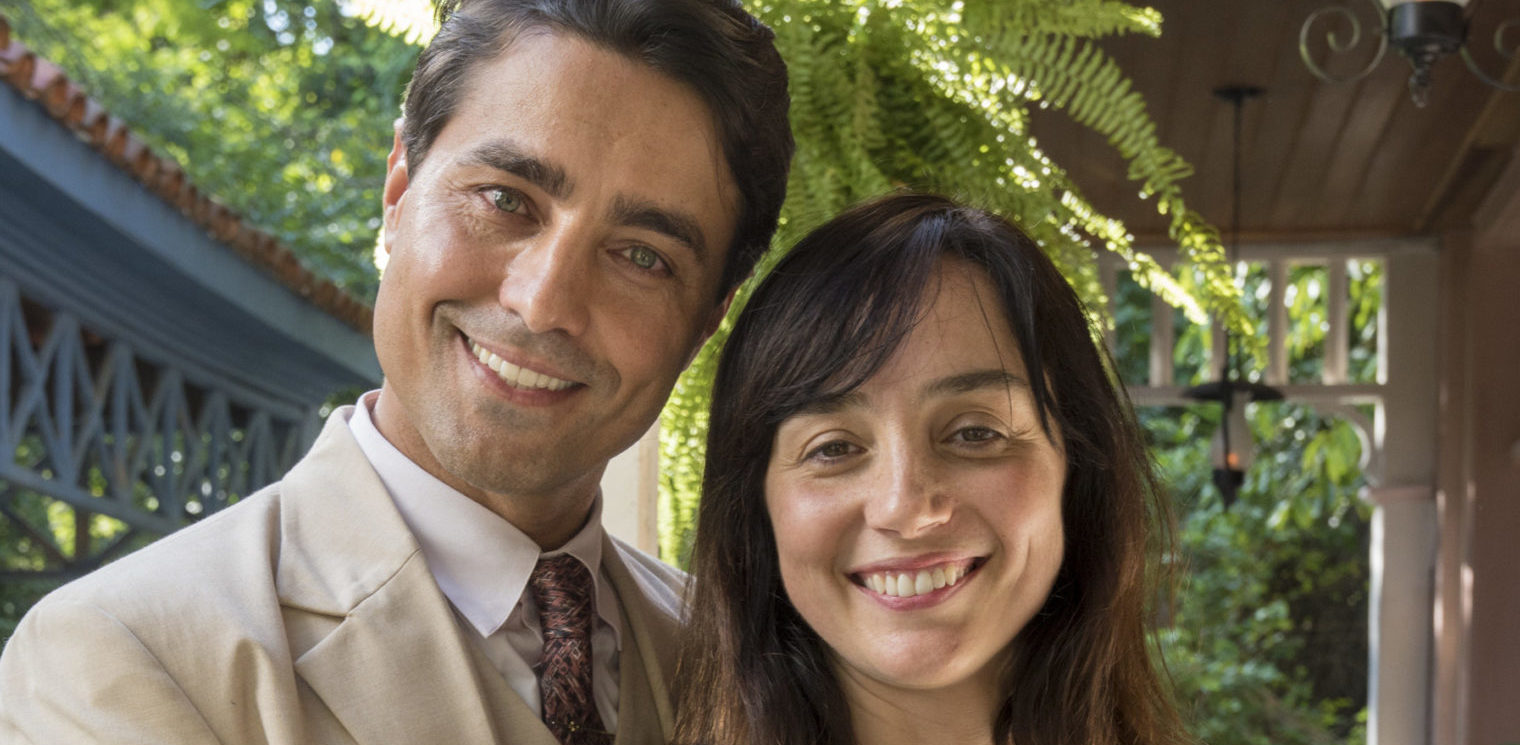 Almeida (Ricardo Pereira) e Clotilde (Simone Spoladore) em Éramos Seis