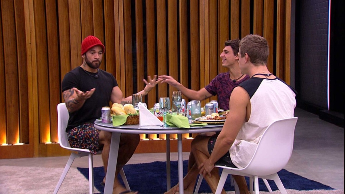 Hadson, Felipe e Lucas BBB20 (Foto: Reprodução/Globo)
