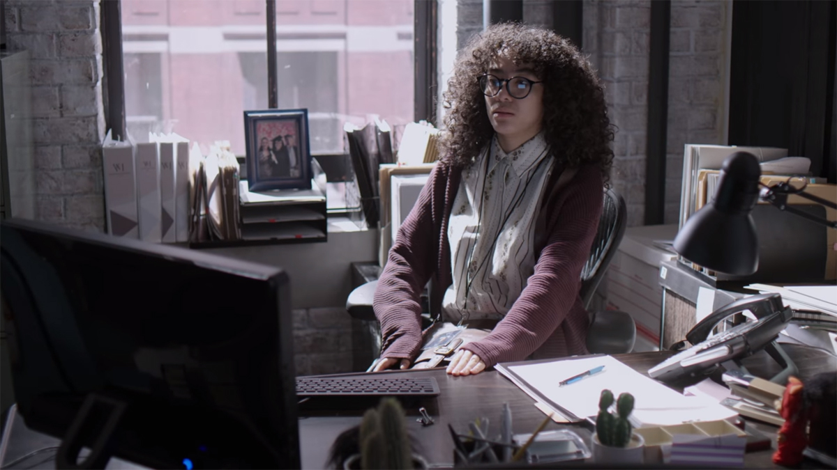 Betty (Elyfer Torres) em Betty, a Feia em Nova York