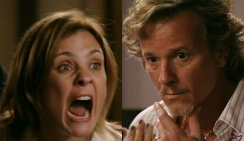 Carminha (Adriana Esteves) e Max (Marcello Novaes) de Avenida Brasil