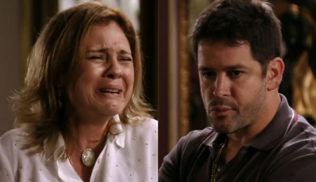 Carminha (Adriana Esteves) e Tufão (Murilo Benício) de Avenida Brasil
