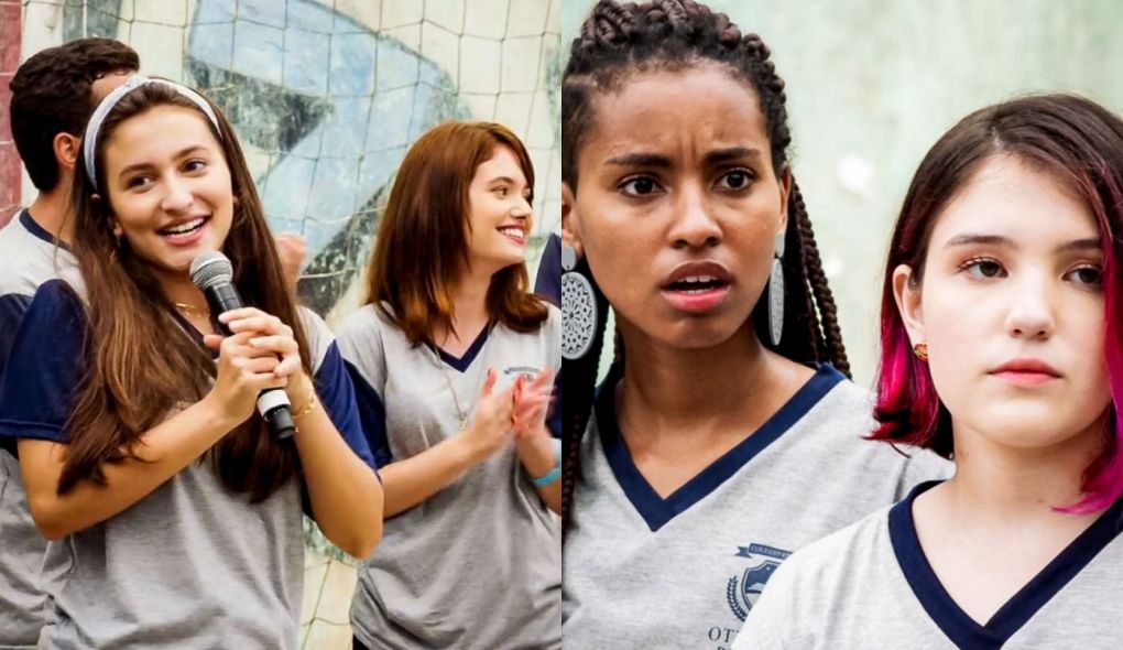 Diana (Malu Lazari), Jaqueline (Gabz) e Fafi (Leticia Cecilia) de Malhação – Toda Forma de Amar
