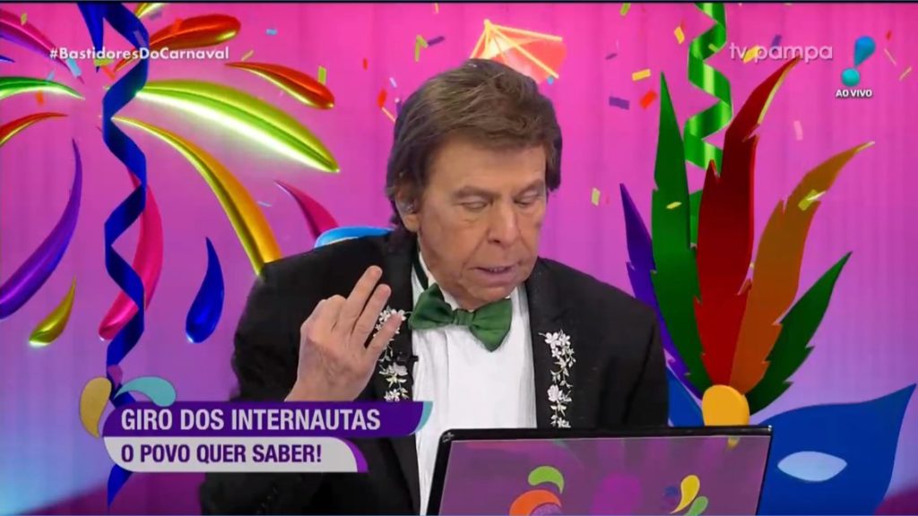 Nelson Rubens fica tenso no Bastidores do Carnaval (Reprodução: RedeTV!)