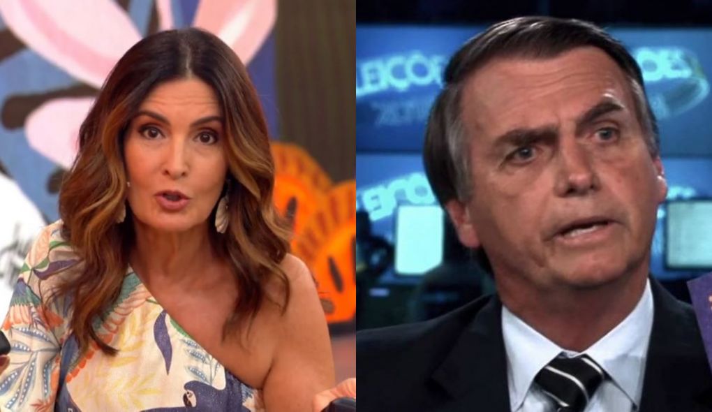 Fátima Bernardes no Encontro e Jair Bolsonaro
