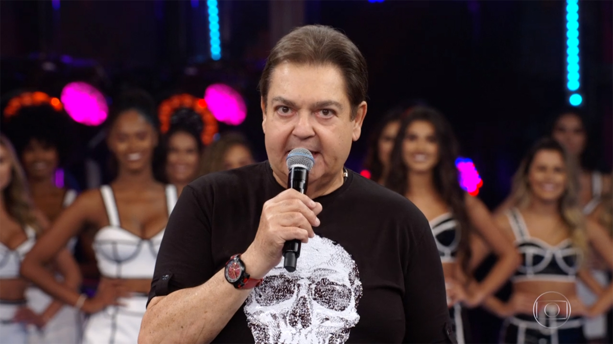 Fausto Silva no Domingão do Faustão