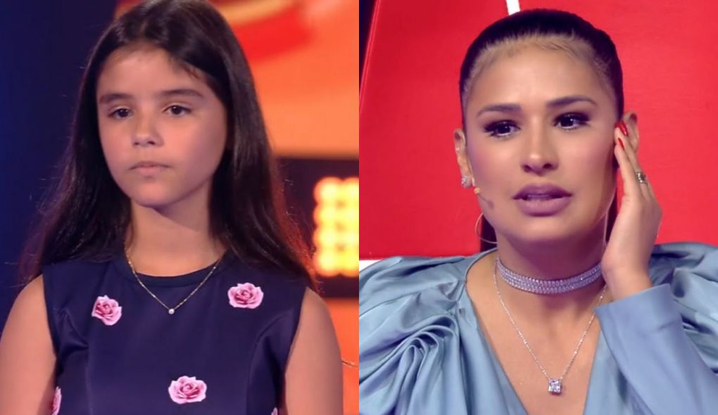 Giovanna Brilhante e Simone no The Voice Kids