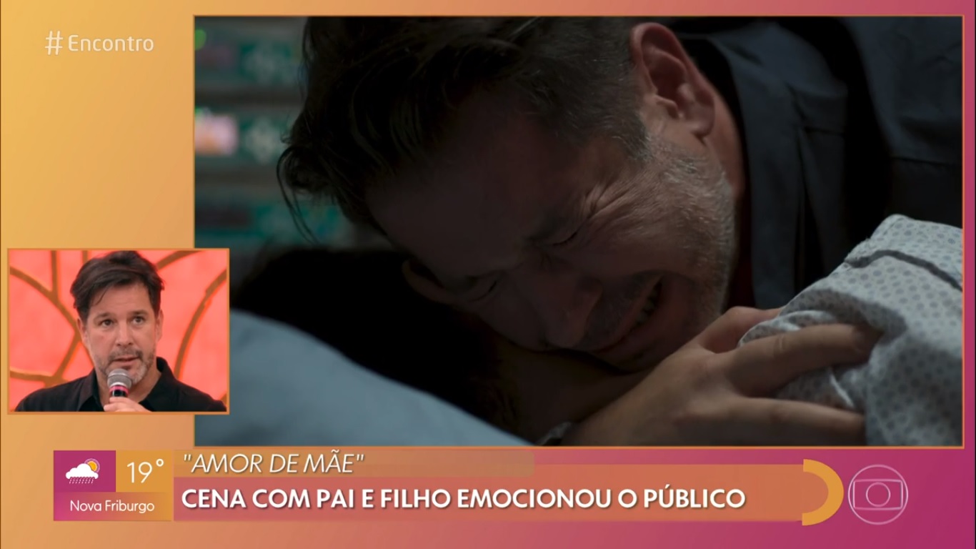 Murilo Benício fala no Encontro sobre cena forte de Amor de Mãe
