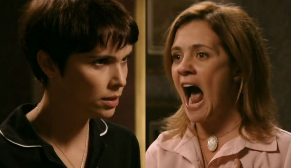 Nina (Débora Falabella) e Carminha (Adriana Esteves) de Avenida Brasil