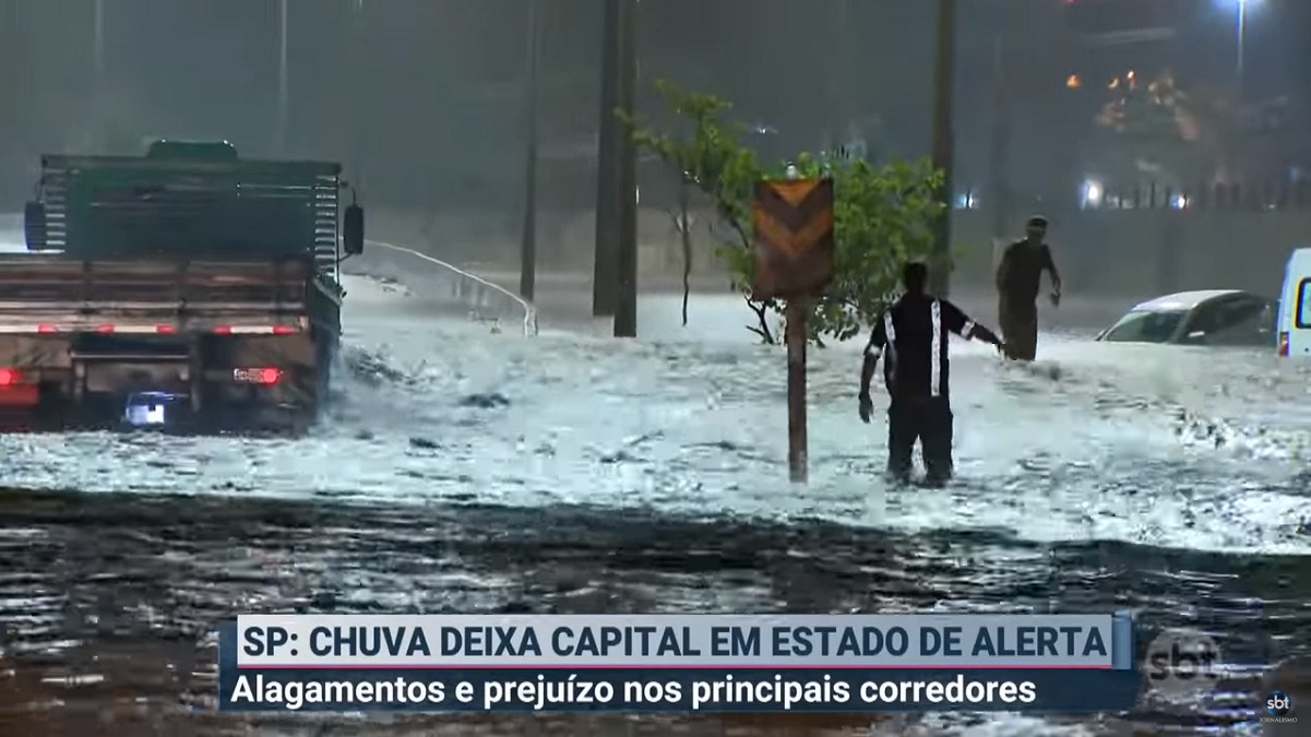 Trecho do Primeiro Impacto, um dos produtos do Jornalismo do SBT