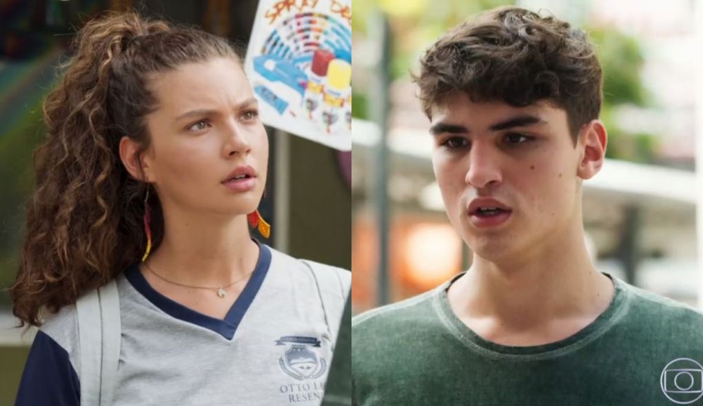 Rita (Alanis Guillen) e Tatoo (Caian Zattar) de Malhação – Toda Forma de Amar