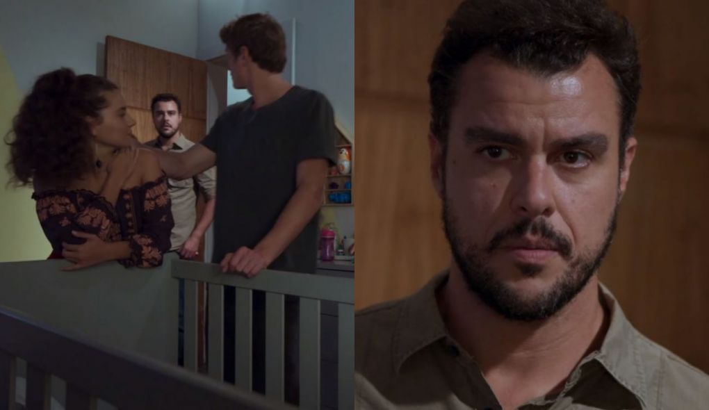 Rita (Alanis Guillen), Filipe (Pedro Novaes) e Joaquim (Joaquim Lopes) de Malhação - Toda Forma de Amar