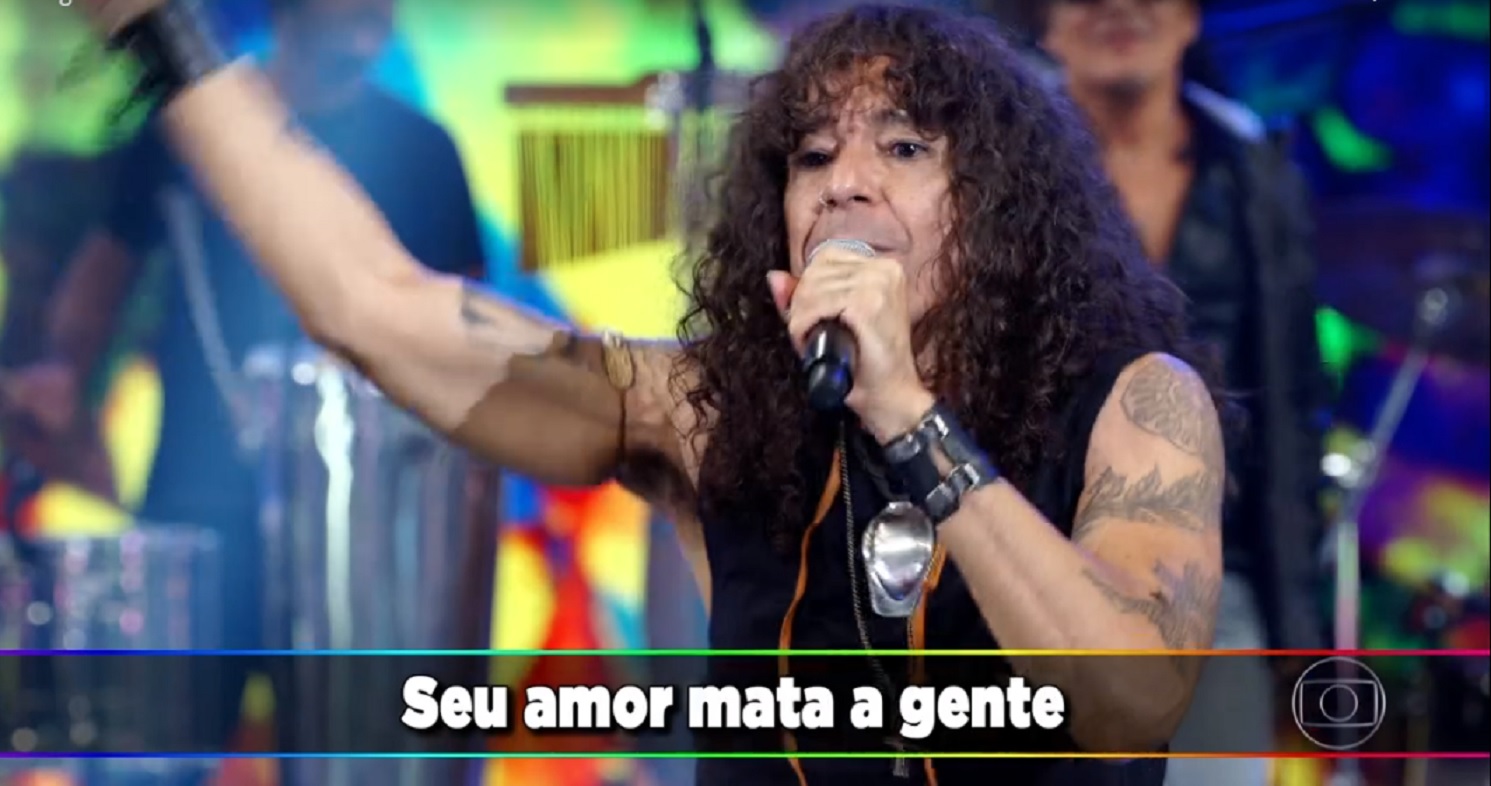 Luiz Caldas no Ding Dong, no Domingão do Faustão