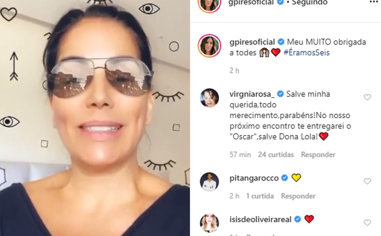 Glória Pires fala sobre cenas emocionantes de Dona Lola em Éramos Seis