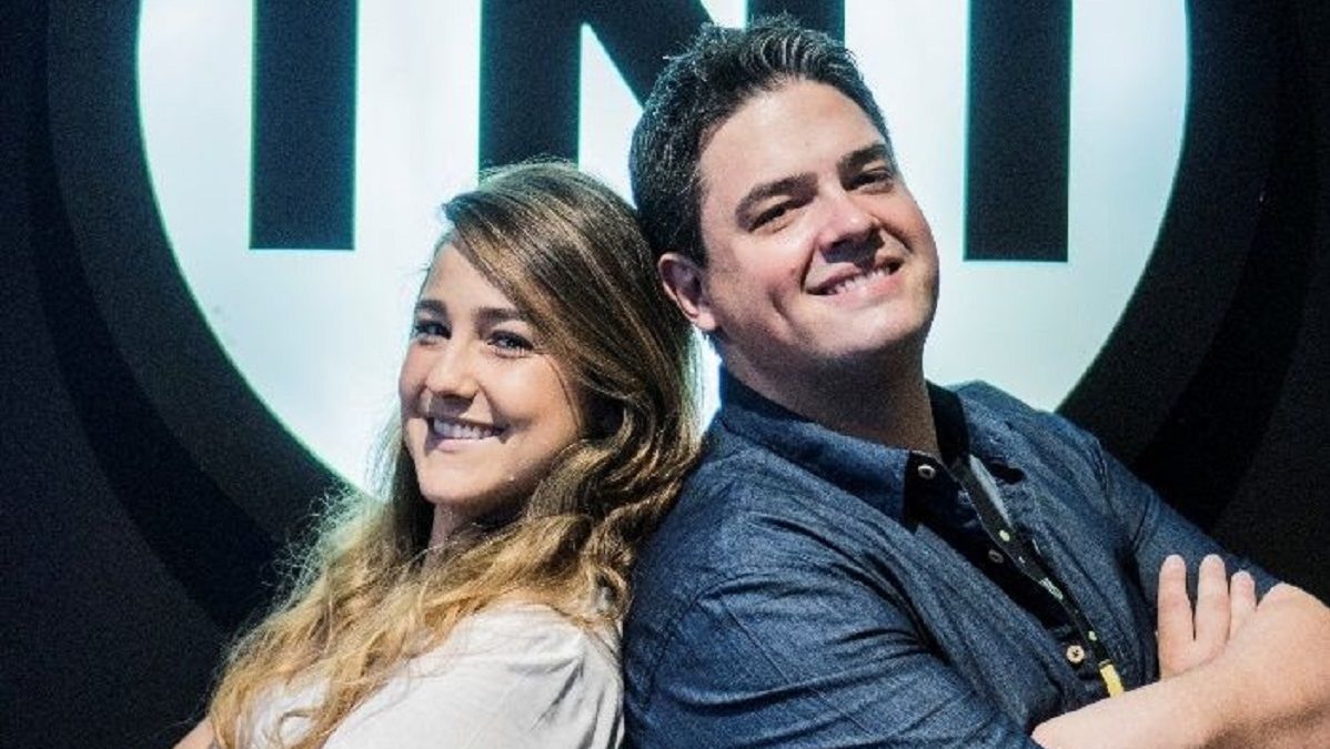 Aline Diniz e Michel Arouca, na TNT