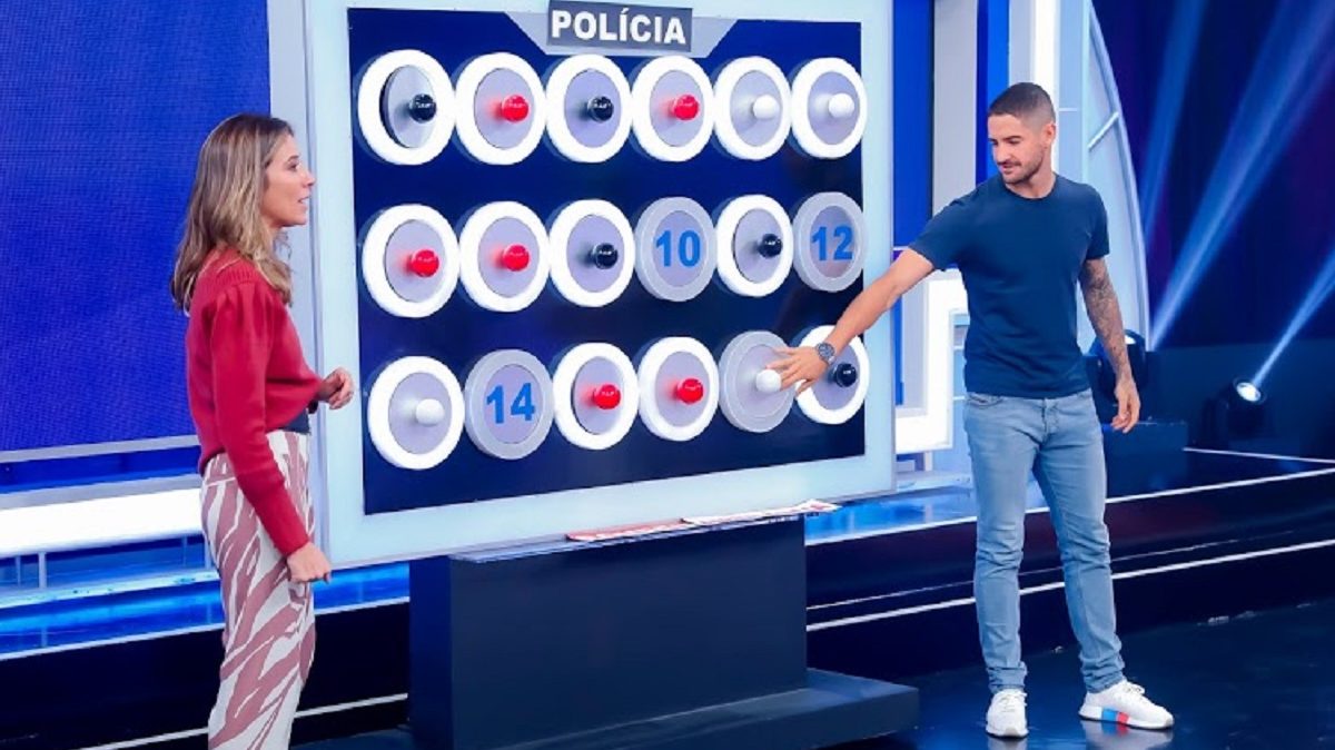 Rebeca Abravanel e Alexandre Pato no Roda a Roda