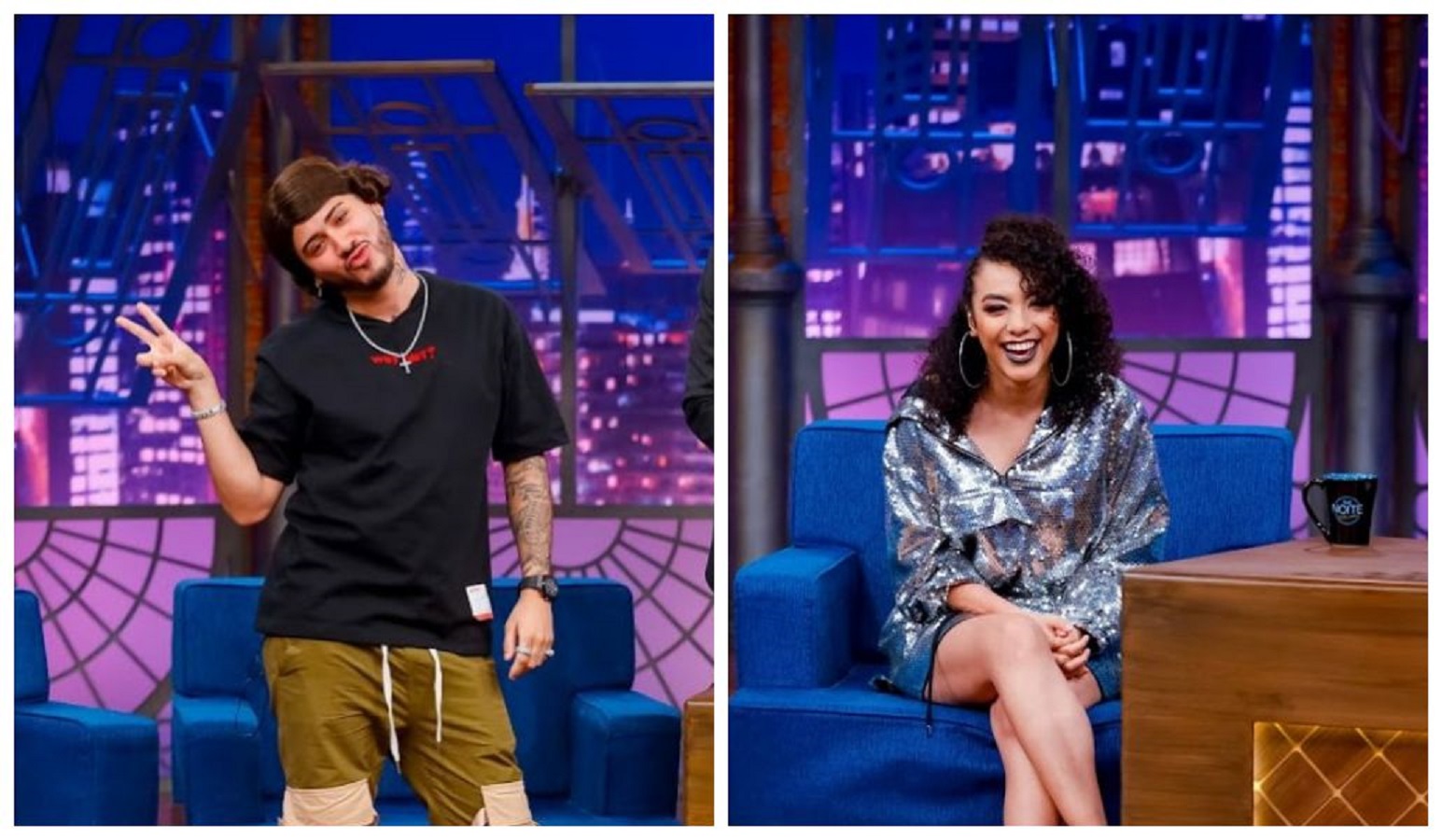 Kevinho e Elyfer Torres participam do The Noite