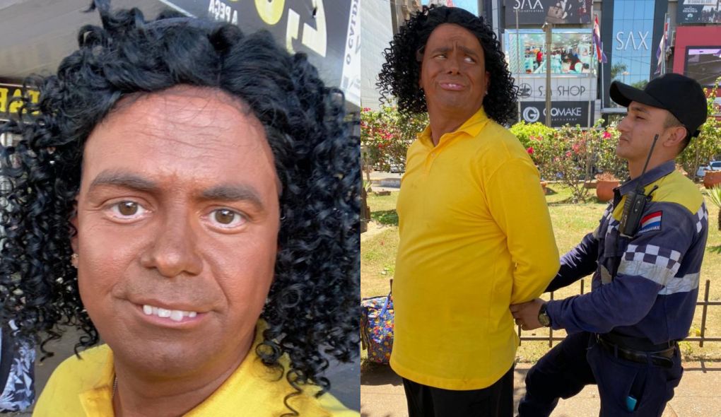 Carioca parodiando Ronaldinho Gaúcho no Domingo Espetacular