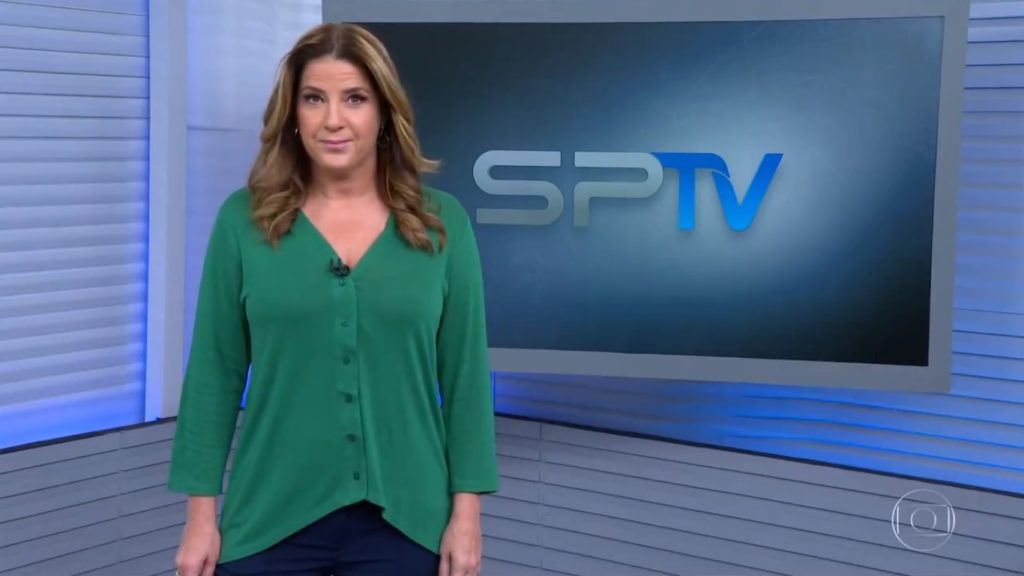 Christiane Pelajo no SP2, informativo da Globo