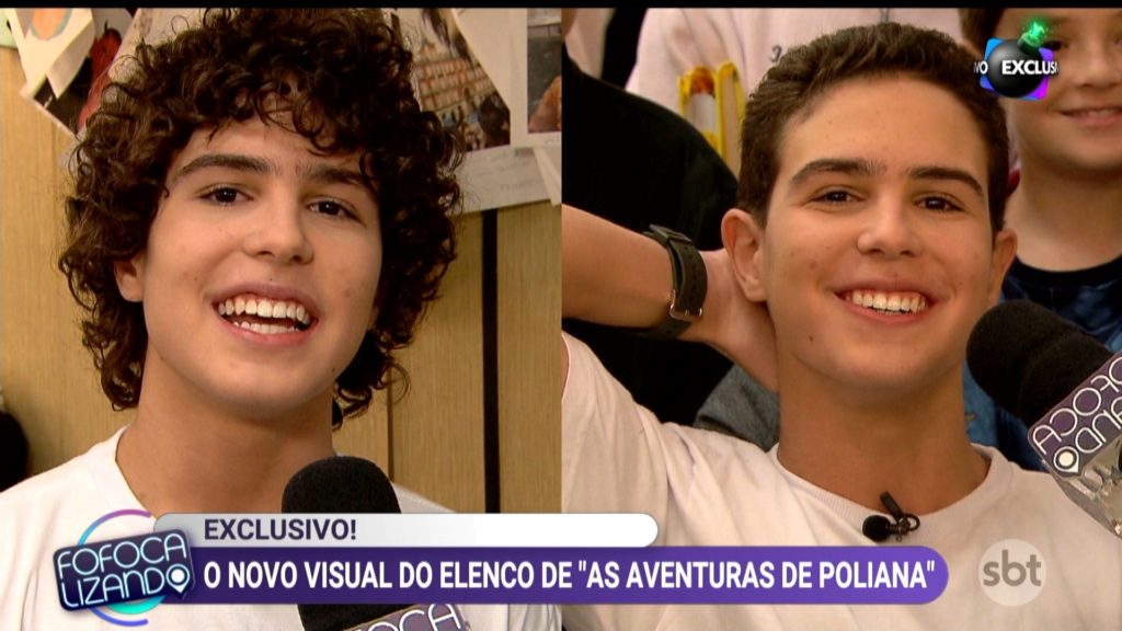 Igor Jansen mostra novo visual no Fofocalizando (Reprodução: SBT)