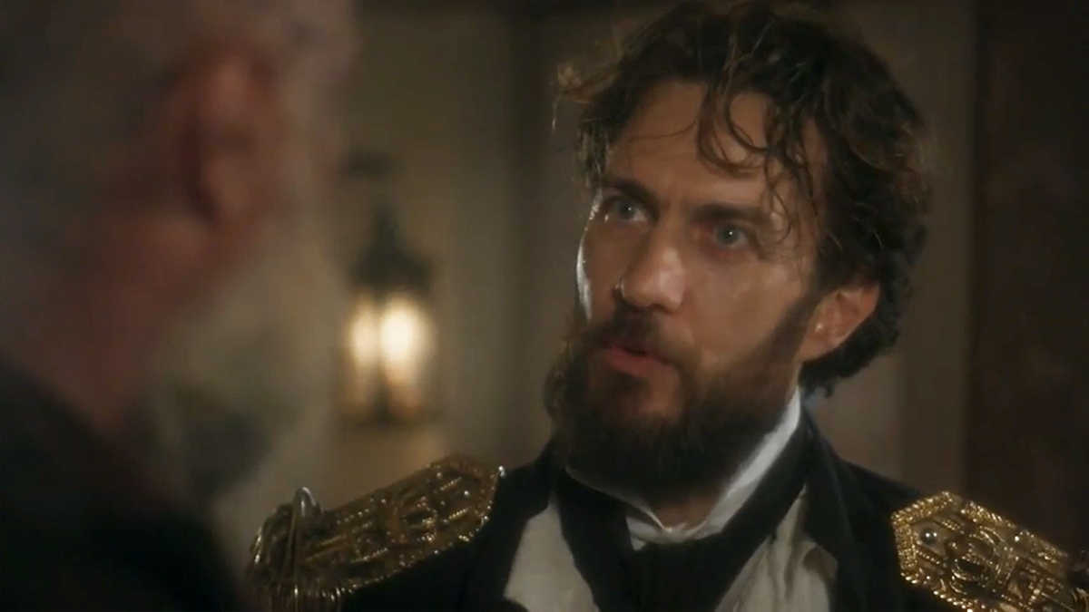 Fred (Leopoldo Pacheco) e Thomas (Gabriel Braga Nunes) em Novo Mundo
