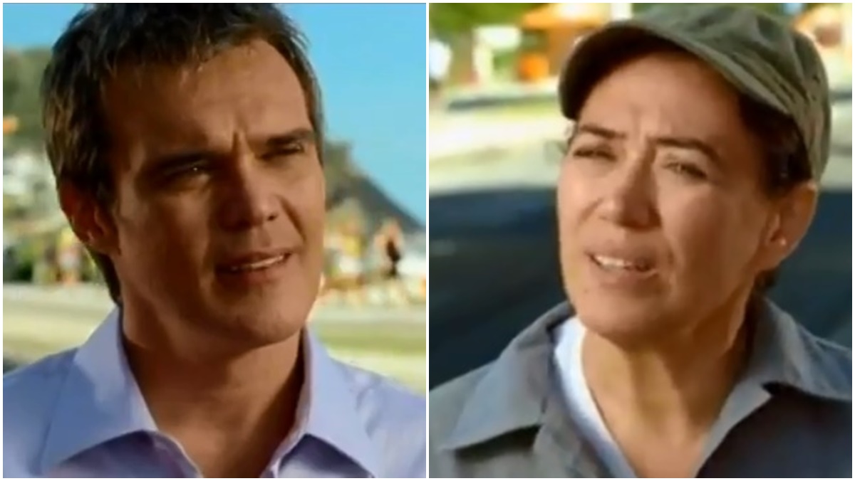 Griselda e Renê se conhecem (Reprodução: Globoplay)