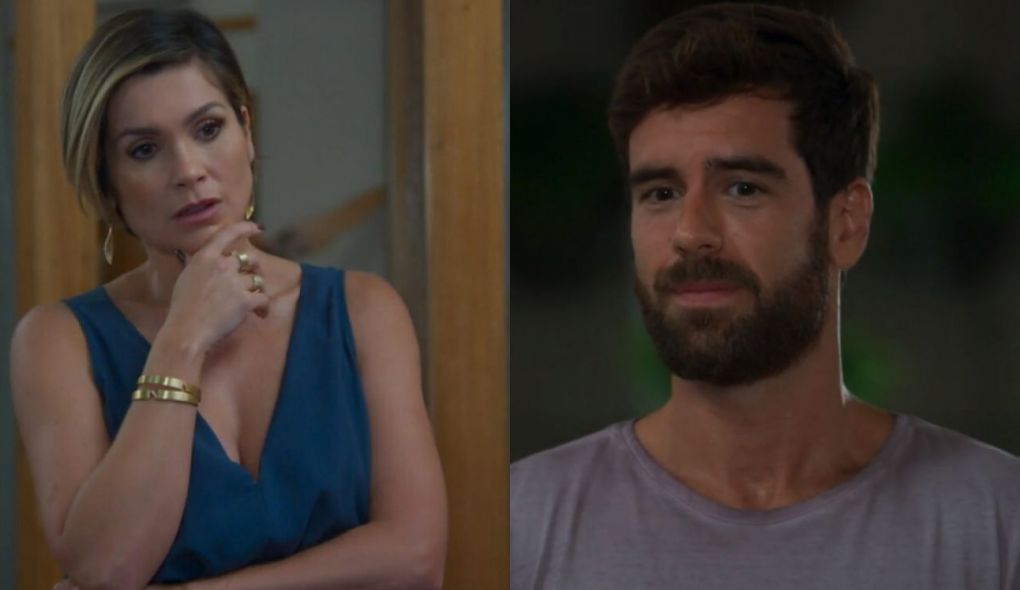 Helena (Flávia Alessandra) e Bruno (Marcos Pitombo) de Salve-se Quem Puder