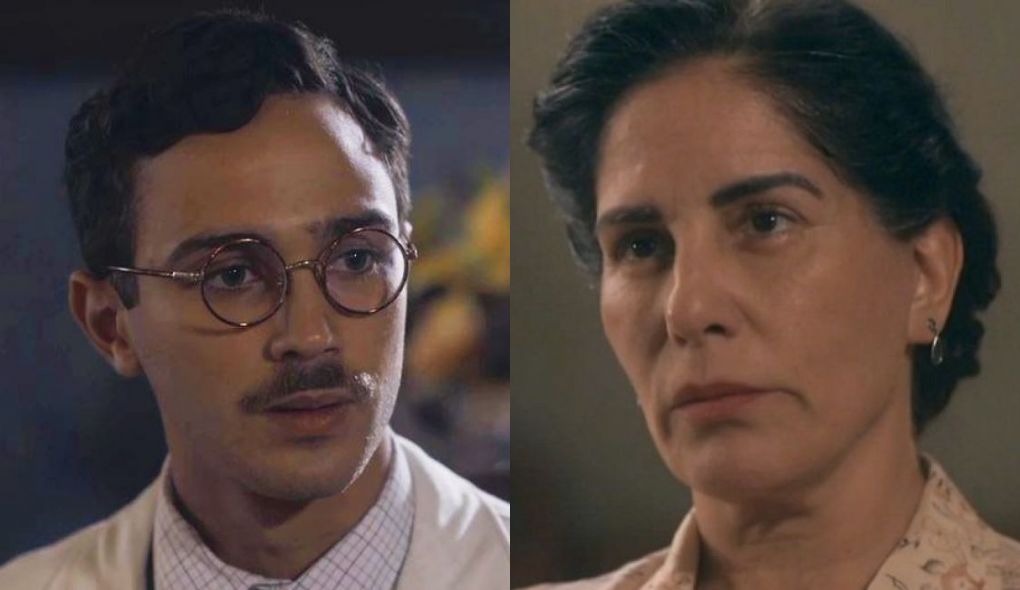 Julinho (André Luiz Frambach) e Lola (Gloria Pires) de Éramos Seis