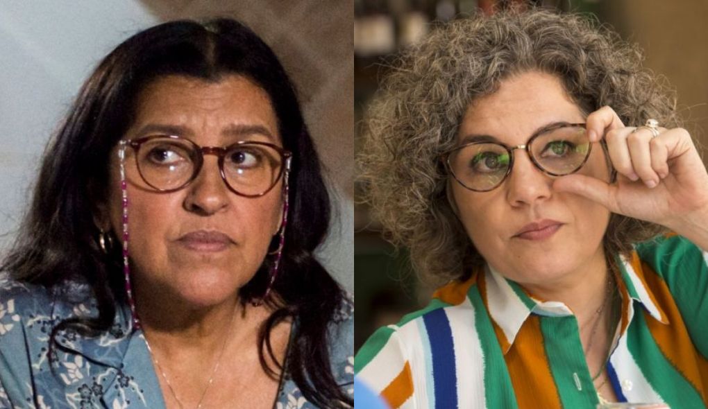 Lurdes (Regina Casé) e Jane (Isabel Teixeira) de Amor de Mãe