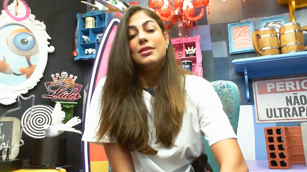Mari Gonzalez no confessionário do BBB20