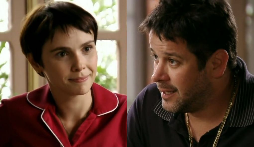 Nina (Débora Falabella) e Tufão (Murilo Benício) de Avenida Brasil