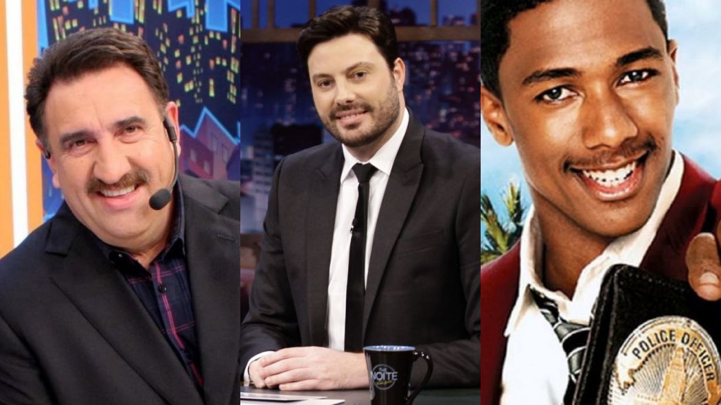 Ratinho, Danilo Gentili e protagonista do filme Um Tira Acima da Média