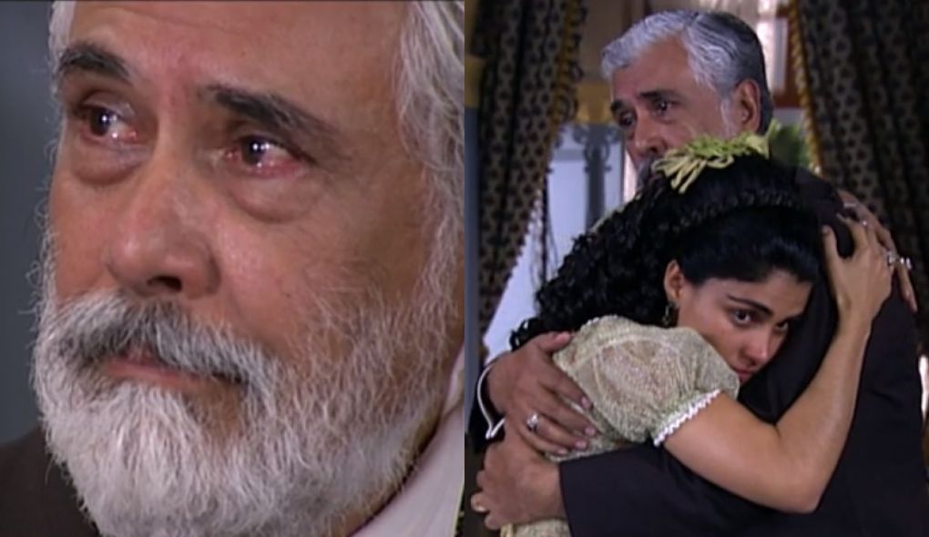 Sebastião (Paulo Figueiredo e Rosa (Patrícia França) de A Escrava Isaura