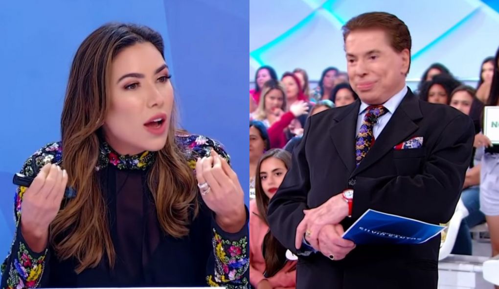 Silvio Santos e Patrícia Abravanel no Jogo dos Pontinhos