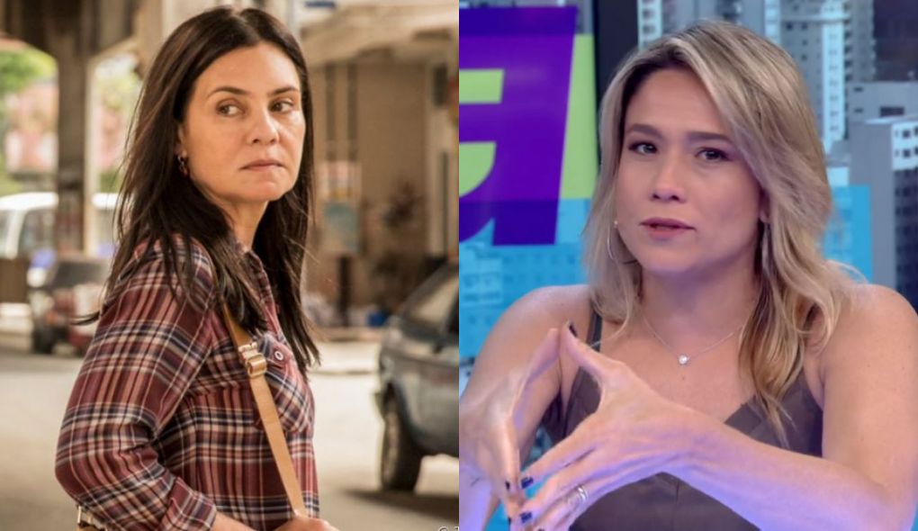 Thelma (Adriana Esteves) de Amor de Mãe e Fernanda Gentil no Se Joga