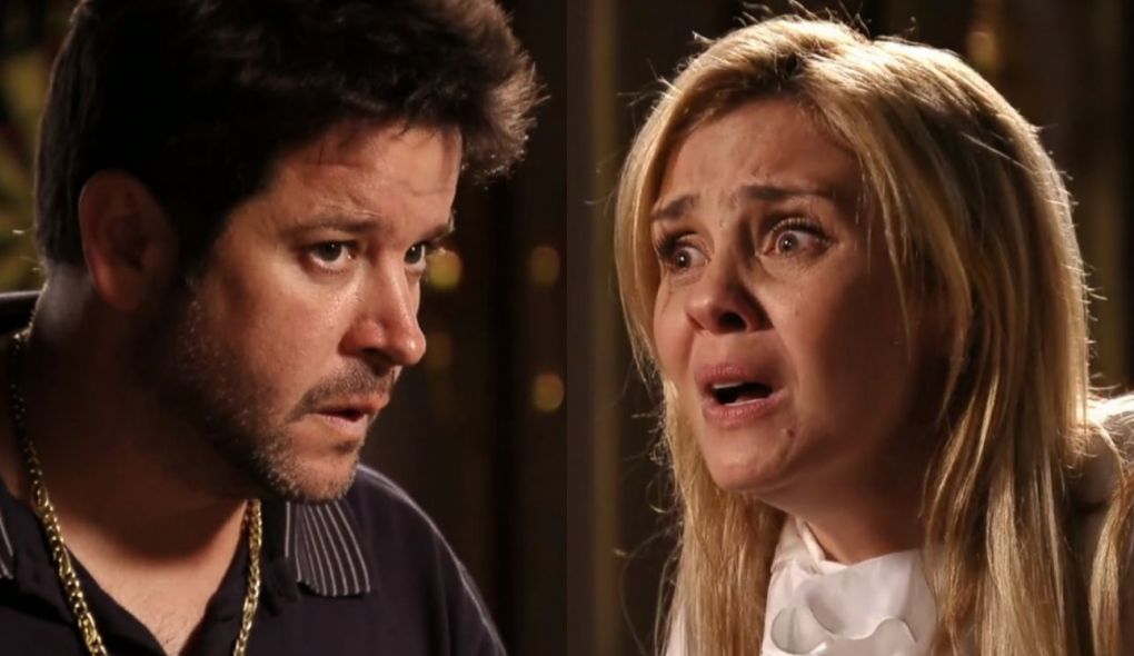 Tufão (Murilo Benício) e Carminha (Adriana Esteves) de Avenida Brasil