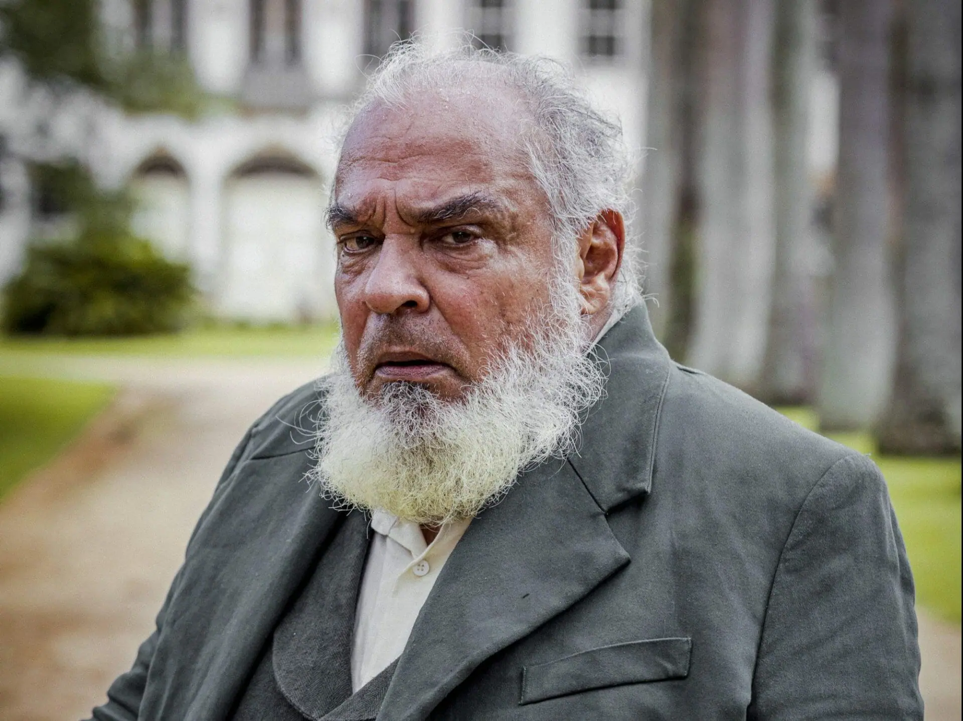 Ambrósio (Roberto Bonfim) em Nos Tempos do Imperador (Divulgação/Globo)