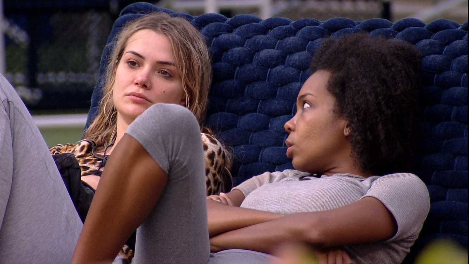 Thelma e Marcela discutem sobre votos no BBB20 (Foto: Reprodução/TVGlobo)