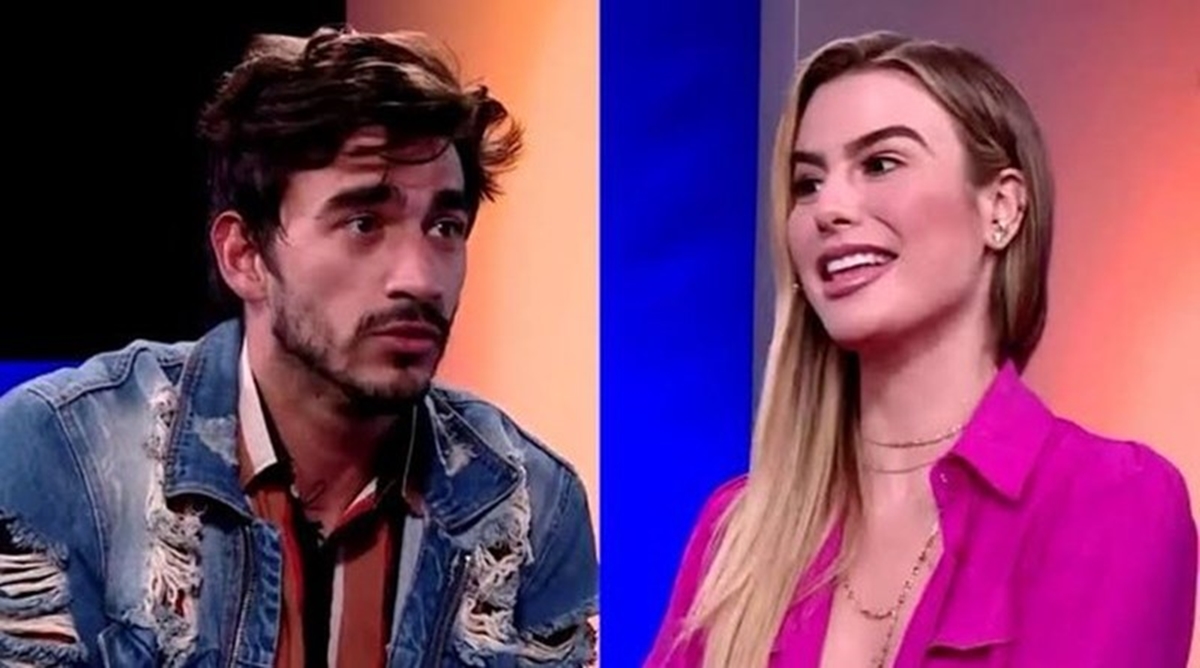 Fernanda Keulla durante entrevista com Guilherme Napolitano no RedeBBB (Reprodução: Globoplay)